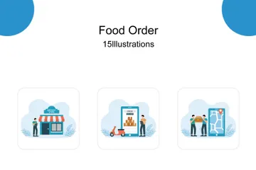 Food Order Illustration Pack