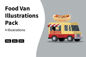 Food Van Illustration Pack