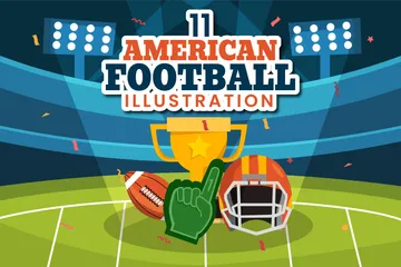 Football américain Pack d'Illustrations