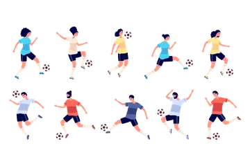 Football Players Illustration Pack