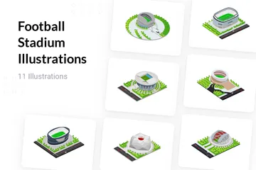 Football Stadium Illustration Pack