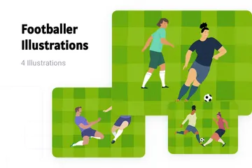 Footballeur Pack d'Illustrations