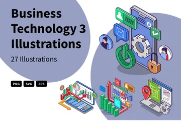 Business Technology 3 Illustration Pack