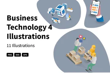 Business Technology 4 Illustration Pack