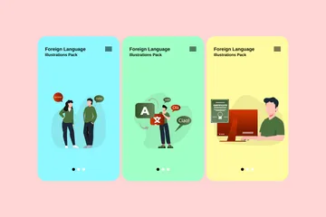 Foreign Language Illustration Pack