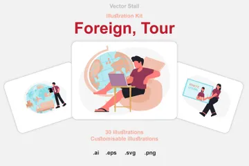 Foreign, Tour Illustration Pack