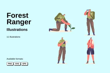 Forest Ranger Illustration Pack
