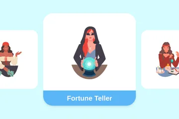 Fortune Teller Illustration Pack