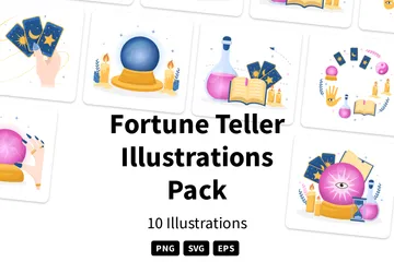 Fortune Teller Illustrationspack