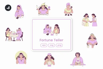 Fortune Teller Illustration Pack