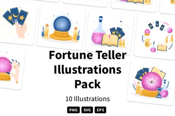 Fortune Teller Illustration Pack