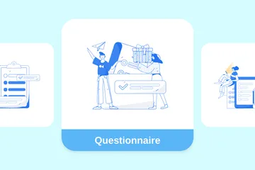 Fragebogen Illustrationspack