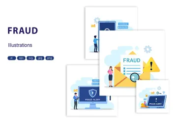 Fraud Alert Illustration Pack