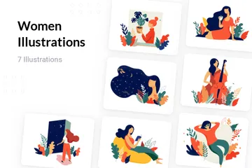 Frauen Illustrationspack