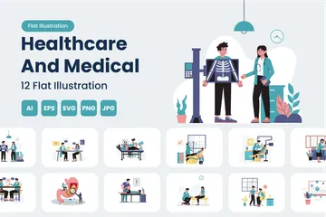 Free Saúde e medicina Illustration Pack