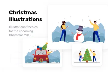 Free Christmas Illustration Pack