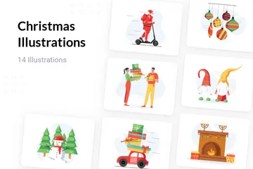 Free Christmas Illustration Pack