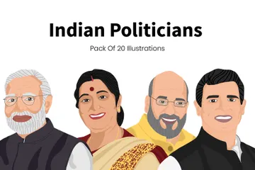 Free Les politiciens Pack d'Illustrations