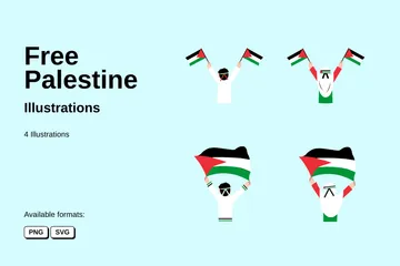 Free Palestine Illustration Pack