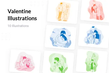 Free Valentin Pack d'Illustrations