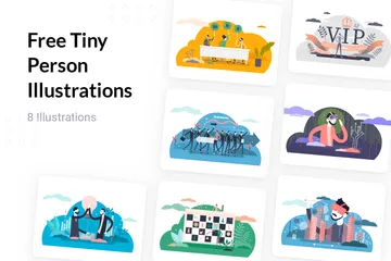 Free Free Tiny Person Illustration Pack