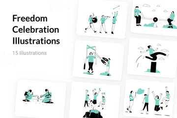 Freedom Celebration Illustration Pack