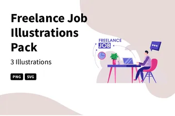 Freelance Job Illustration Pack