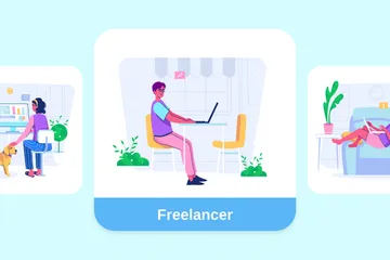 Freelancer Illustration Pack