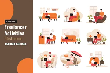 Freelancer Illustration Pack