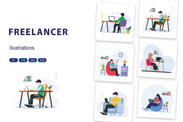 Freelancer Illustration Pack