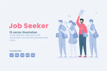 Job Seeker Illustration Pack