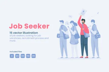 Job Seeker Illustration Pack