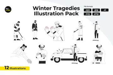 Freezing Cold Weather Illustration Pack