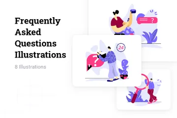 Frequently Asked Questions Illustration Pack