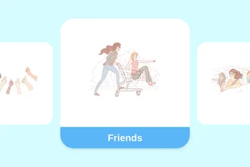 Friends Illustration Pack