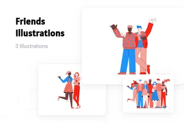 Friends Illustration Pack