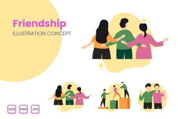 Friendship Illustration Pack