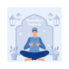 Schönen Ramadan Mubarak Illustrationspack