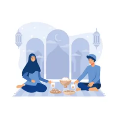 Schönen Ramadan Mubarak Illustrationspack