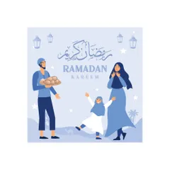 Schönen Ramadan Mubarak Illustrationspack