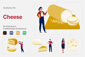 Fromage Pack d'Illustrations