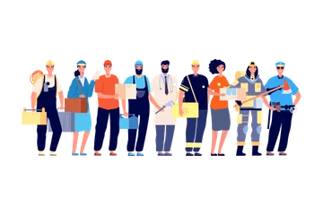 Frontline Worker Illustration Pack