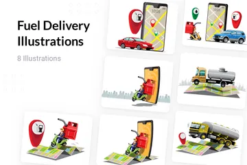 Fuel Delivery Illustration Pack
