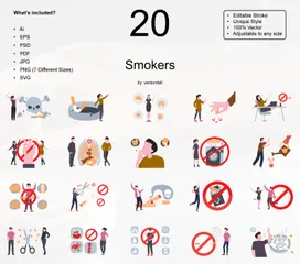 Fumantes Pacote de Ilustrações