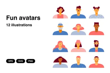 Fun Avatars Illustration Pack