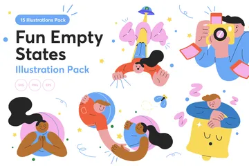 Fun Empty States Illustration Pack