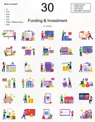 Funding Investment Illustration Pack