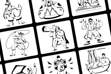 Funny And Silly Illustration Pack