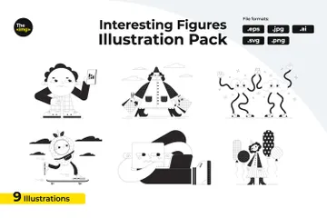 Funny Geometric Shape Illustration Pack