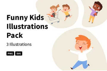 Funny Kids Illustration Pack